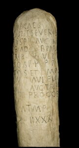 Roman milestone St Margarethen Austria 201 aC