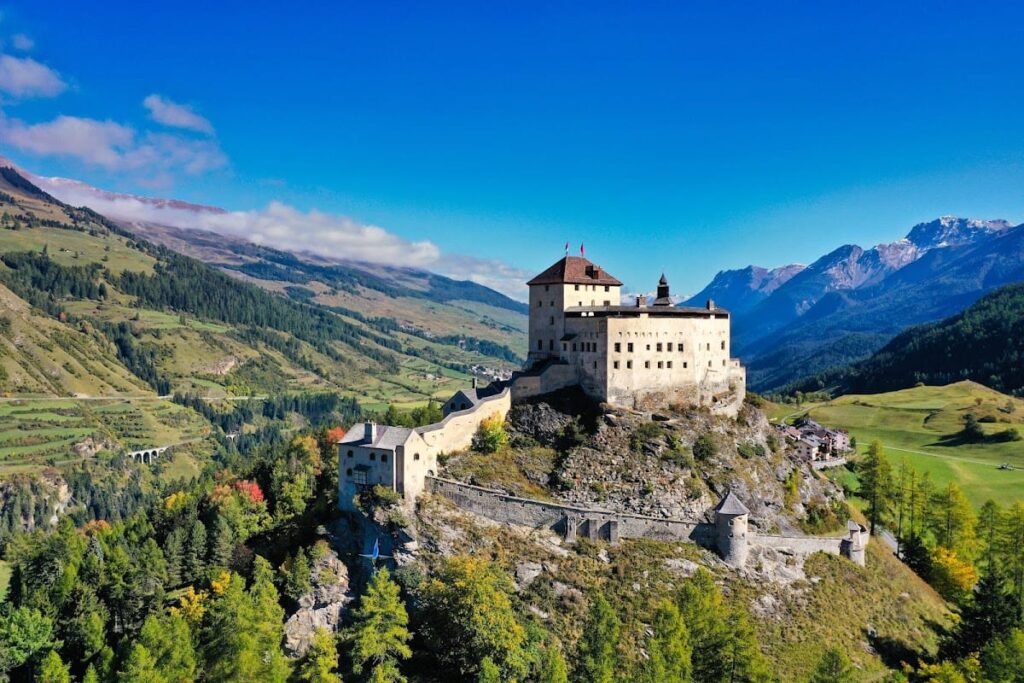 Tarasp Castle A Historic Fortress In Graub nden Switzerland Ancient Tarasp Castle A Historic Fortress In Graub nden Switzerland Ancient