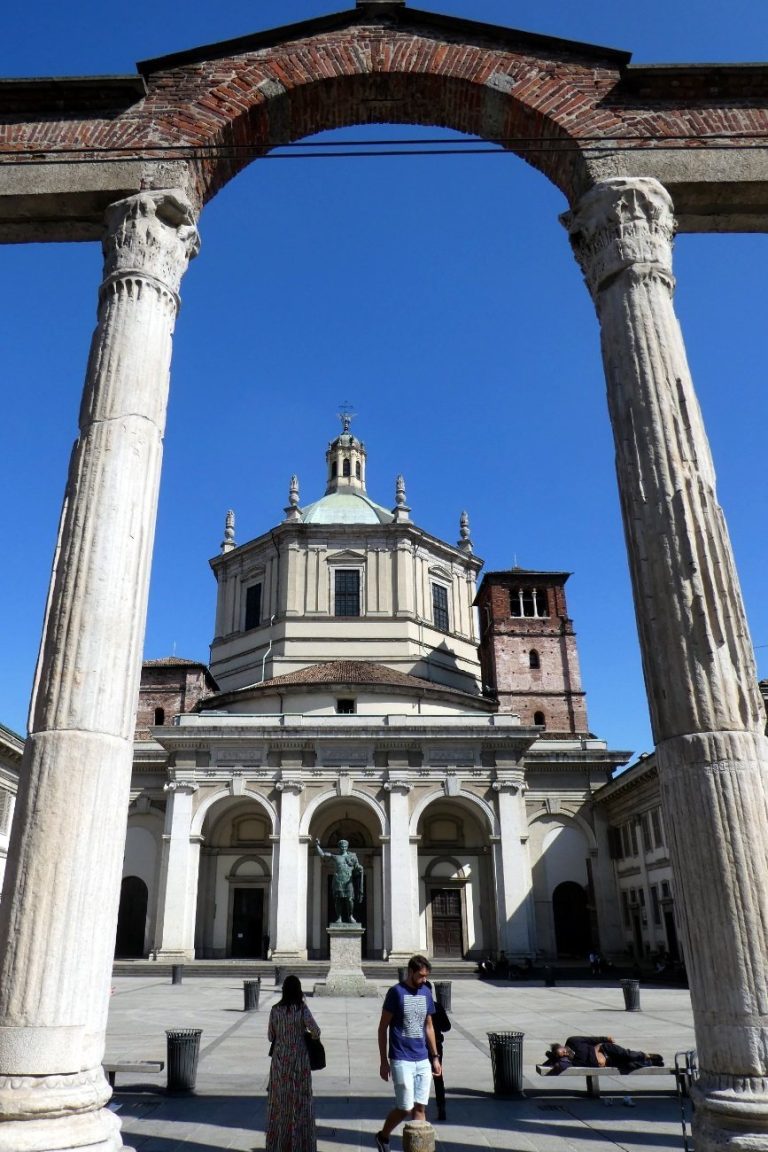 Columns of San Lorenzo: Ancient Roman Colonnade in Milan
