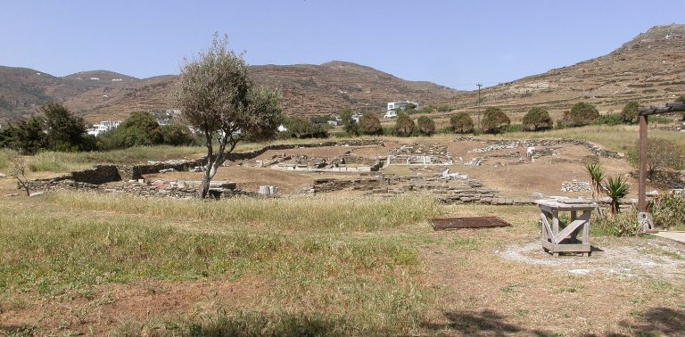 Archaeological Site Kionia Tinos: Sanctuary of Poseidon and Amphitrite
