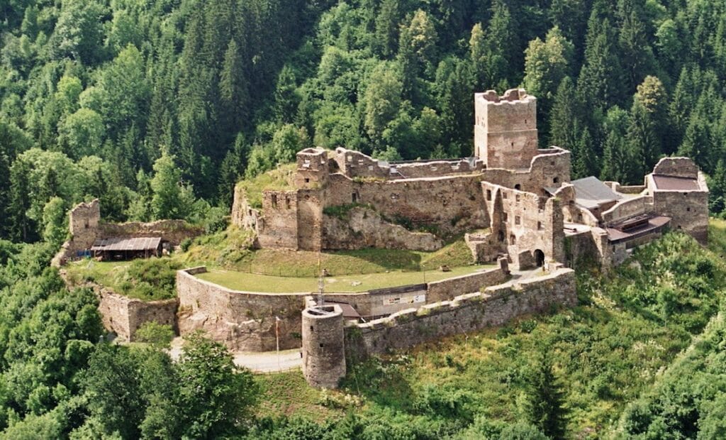 Glanegg Castle Ruins: A Medieval Hilltop Fortress in Austria 2 Burgruine Glanegg