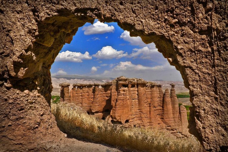 Behestan Castle: A Rock-Cut Defensive Fortress in Iran