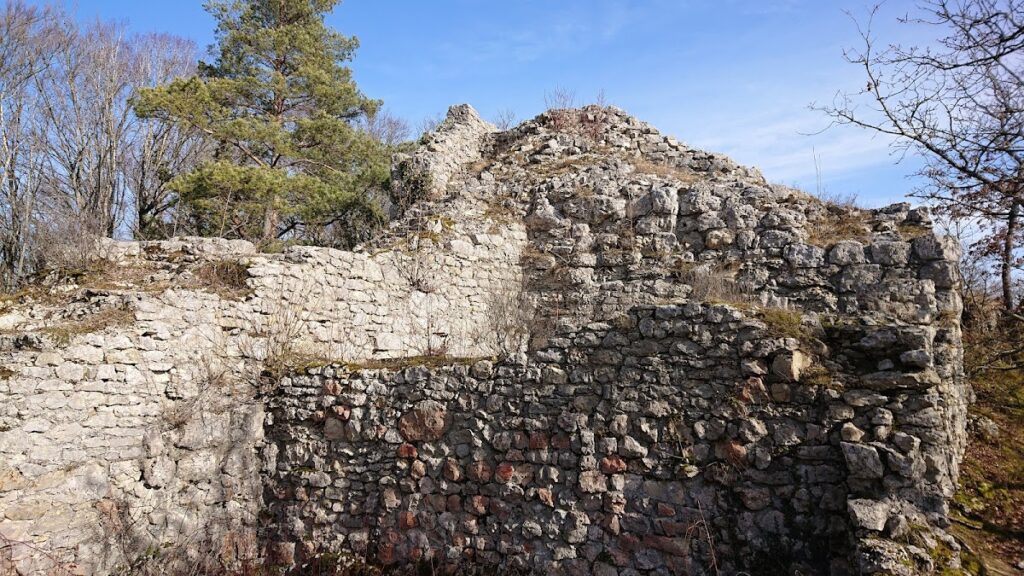 Radegg, medieval castle ruins with outworks
