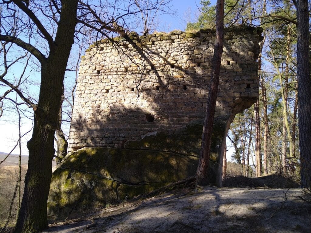 Milčany: A Medieval Noble Castle Ruin in Czechia 1 Milčany