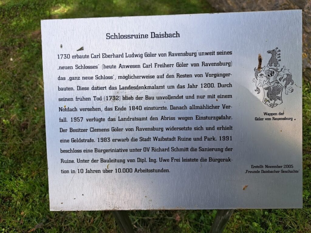 Schloss Daisbach: Ruins of a Water Castle in Germany 3 Schloss Daisbach