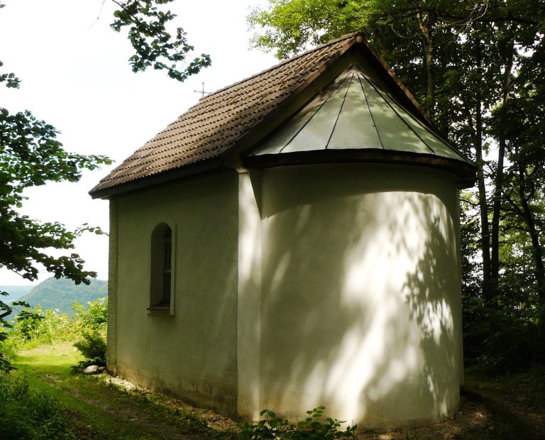 Berneck Castle Ruins and Buschel Chapel in Deggingen