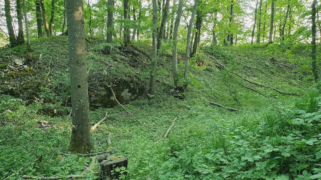 Burgruine Berneck mit Buschelkapelle (Deggingen)