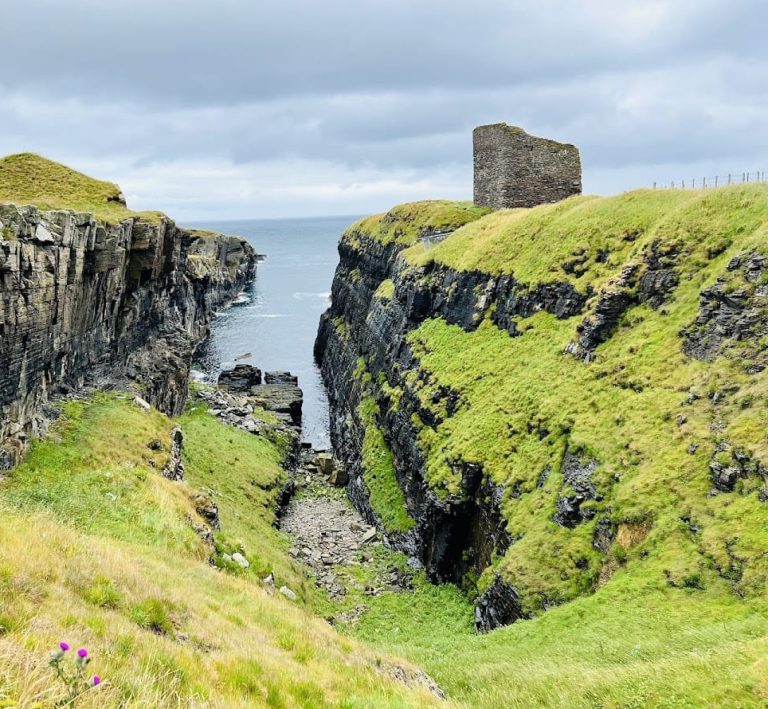 Castle of Old Wick: A Ruined Coastal Castle in Scotland