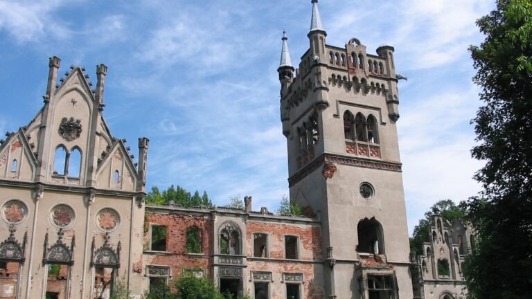 Kopice Palace: A Ruined Neo-Gothic and Neo-Renaissance Residence in Poland