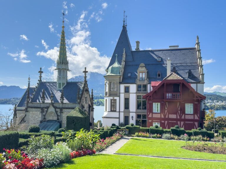 Meggenhorn Castle: 19th-century Lakeside Castle and Estate in Meggen, Switzerland