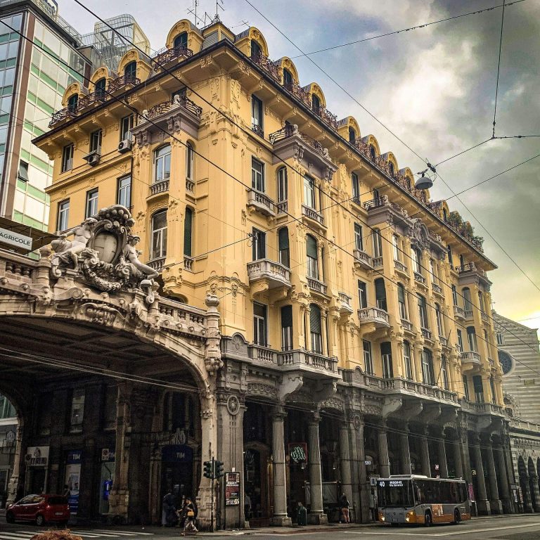 Palazzo Orzali: An Art Nouveau and Neoclassical Building in Genoa