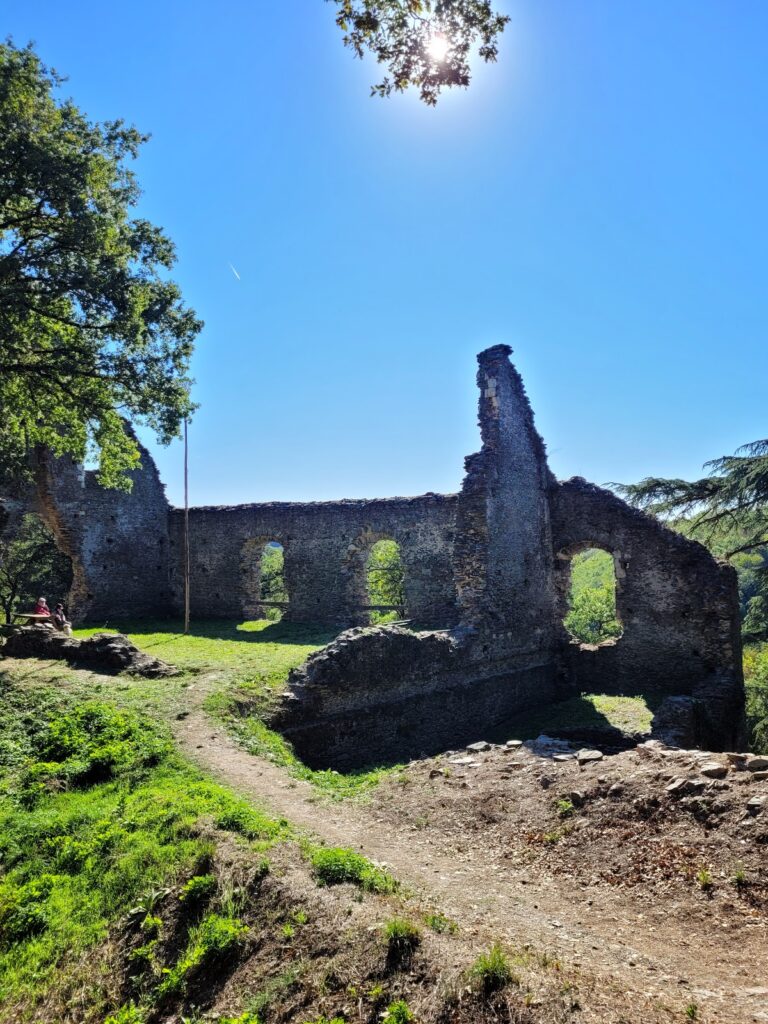 Vieille Cour, Oudon: A medieval fortified residence and castle ruin
