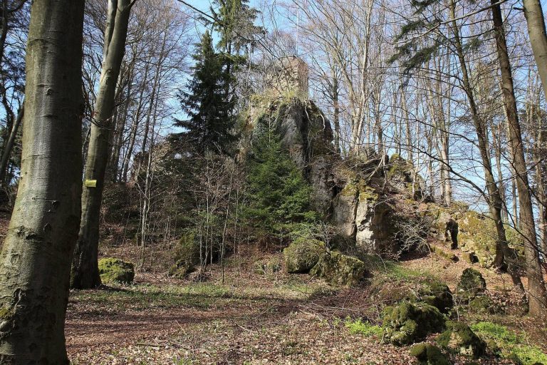 Poppberg Castle Ruins: A Medieval Hilltop Castle in Germany