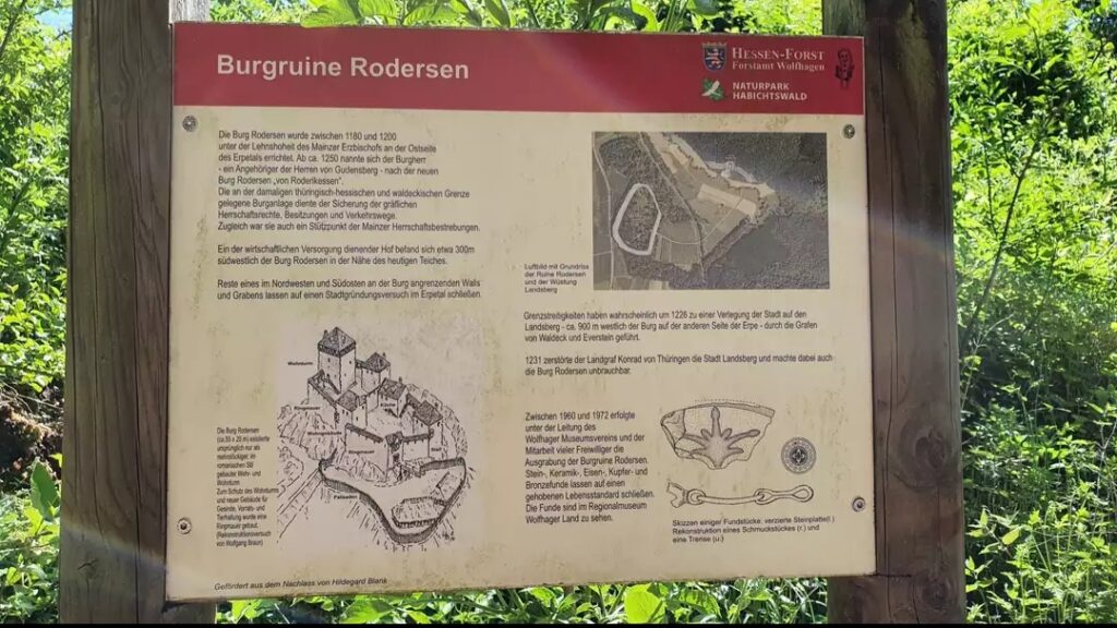 Rodersen Castle Ruins: A Medieval Hilltop Castle in Germany 1 Burgruine Rodersen