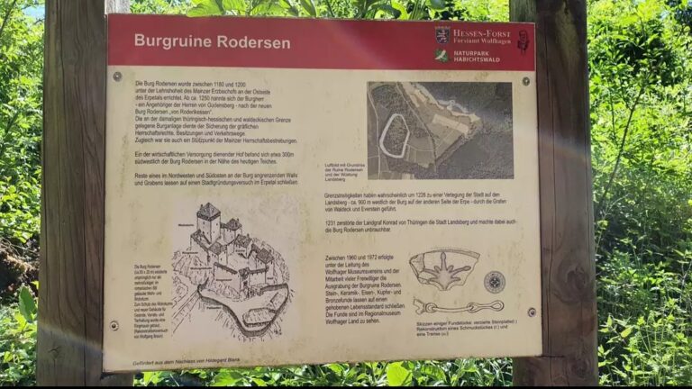 Rodersen Castle Ruins: A Medieval Hilltop Castle in Germany