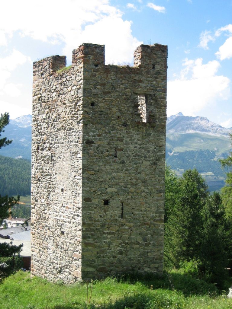 Spaniola Castle: A Medieval Defensive Tower above Pontresina, Switzerland