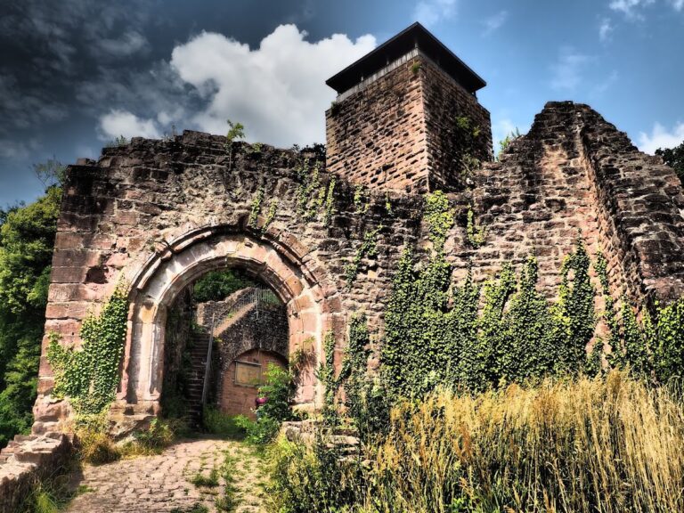 Hinterburg: A Medieval Castle Ruin at Neckarsteinach