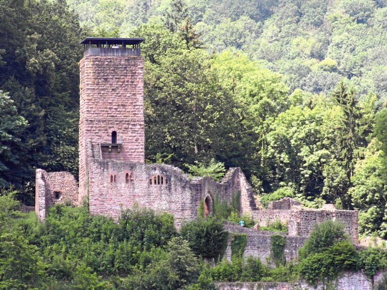 Hinterburg: A Medieval Castle Ruin at Neckarsteinach