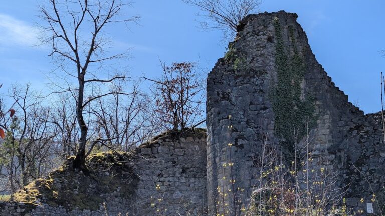 Ruins Engenstein: A Medieval Fortified House in Switzerland