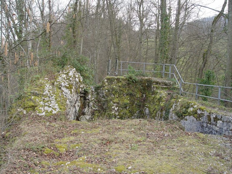Ruins Engenstein: A Medieval Fortified House in Switzerland