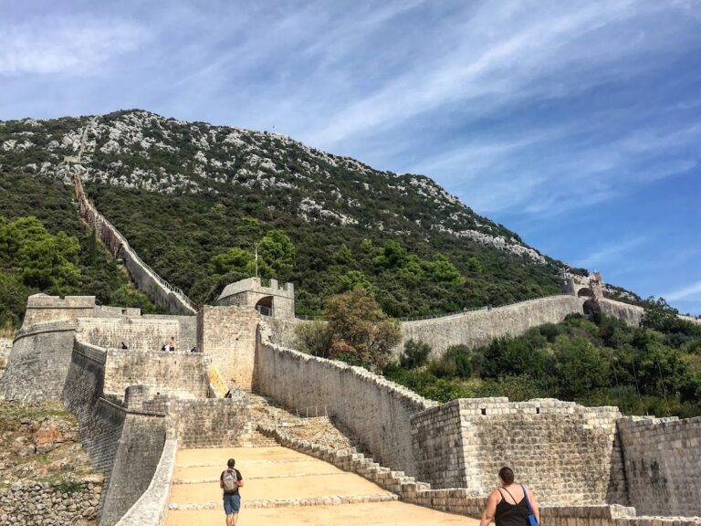 Walls of Ston: Ragusan fortifications guarding Ston and Mali Ston, Croatia