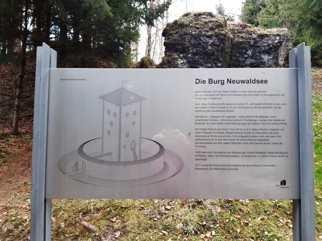 Burgrest Neuwaldsee: A Medieval Tower-Castle Ruin in Germany 2 Burgrest Neuwaldsee