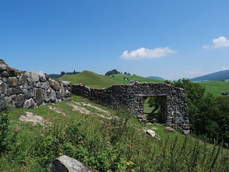 Clanx Castle Ruin: A Medieval Abbey Stronghold in Switzerland