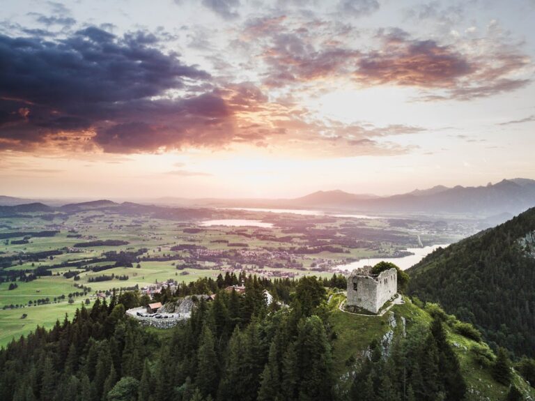 Burgruine Falkenstein Allgäu: Medieval mountain fortress and ruin near Pfronten