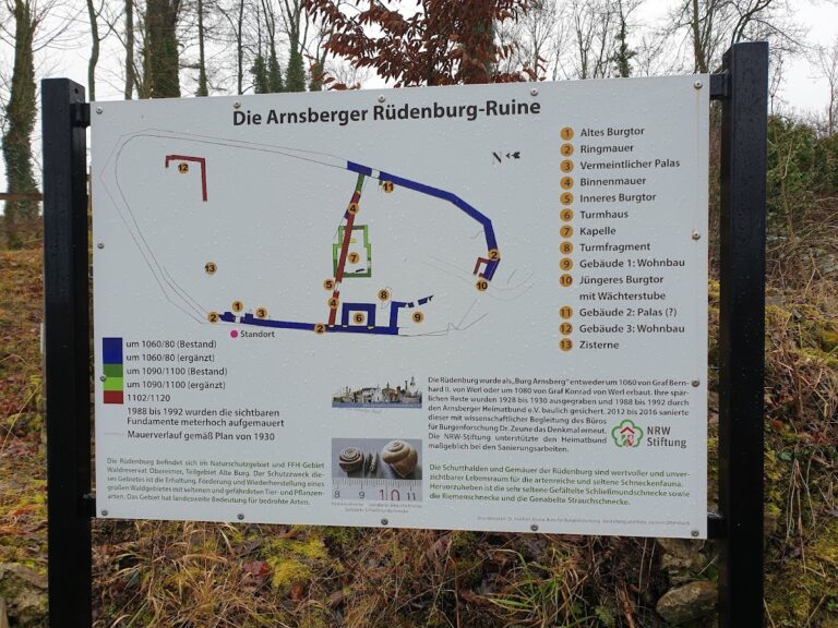 Rüdenburg Arnsberg: A Medieval Hilltop Castle Ruin in Germany