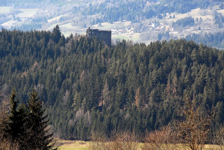 Hardegg Castle Ruins: A Romanesque Twin-Castle Complex in Austria