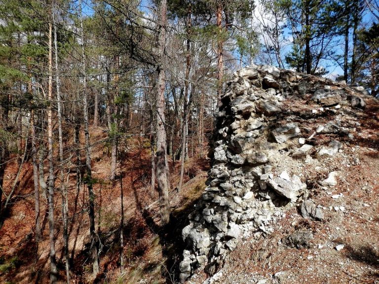 Lipovský hrad: A Medieval Castle Ruin near Lipovce, Slovakia