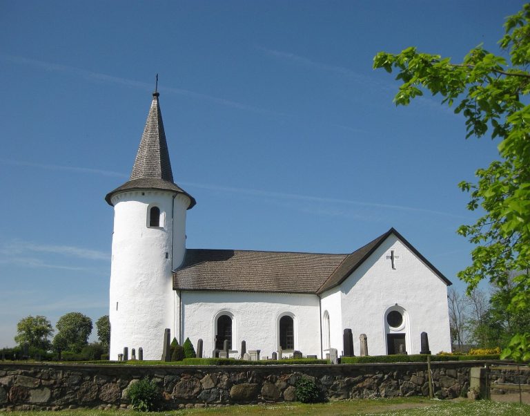 Bollerup Church: A Medieval Romanesque Lutheran Church in Sweden