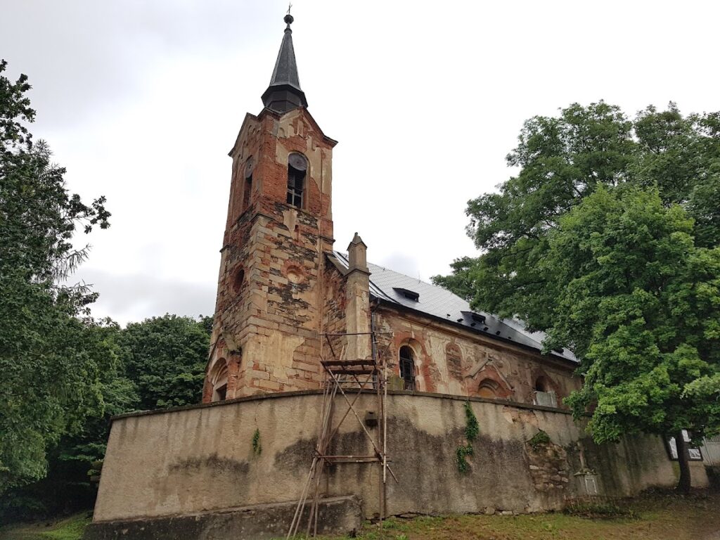 Church of Saint George: A Gothic Revival Church in Luková, Czechia 2 Church of Saint George