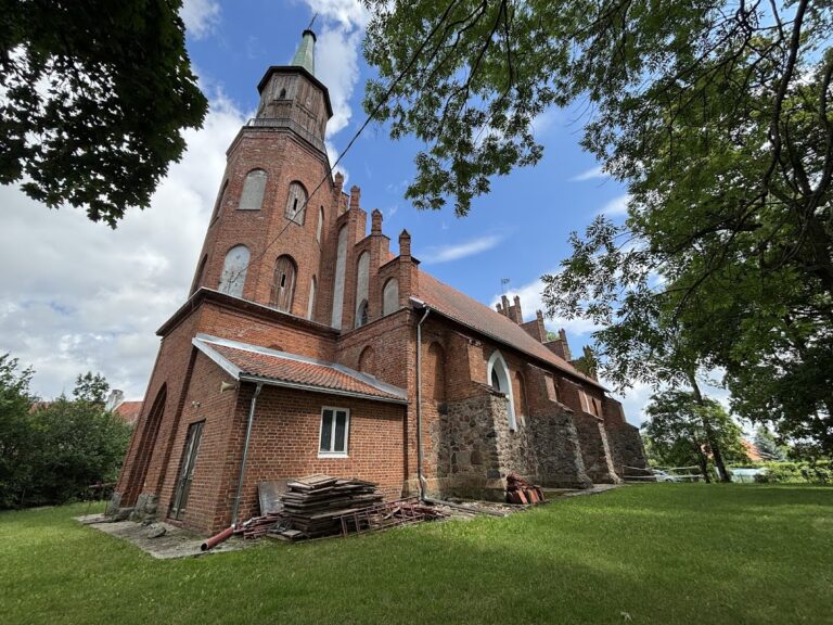 Our Lady of Perpetual Help church in Winda, Poland: a medieval brick Gothic parish church