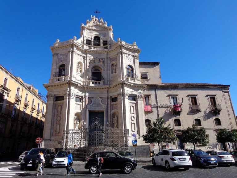 San Placido: A Late-Baroque Church and Former Benedictine Nunnery in Catania