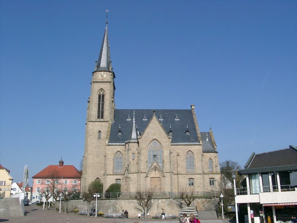 Municipal Church of Bad Rappenau: an Evangelical Neo-Gothic Church 2 municipal church Bad Rappenau