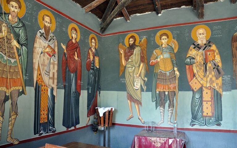 Church of Agios Athanasios, Fourka: Late-medieval village cemetery church