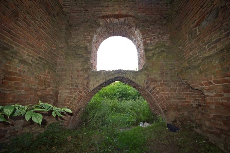 Ruins of the Lutheran Church in Borki, Poland