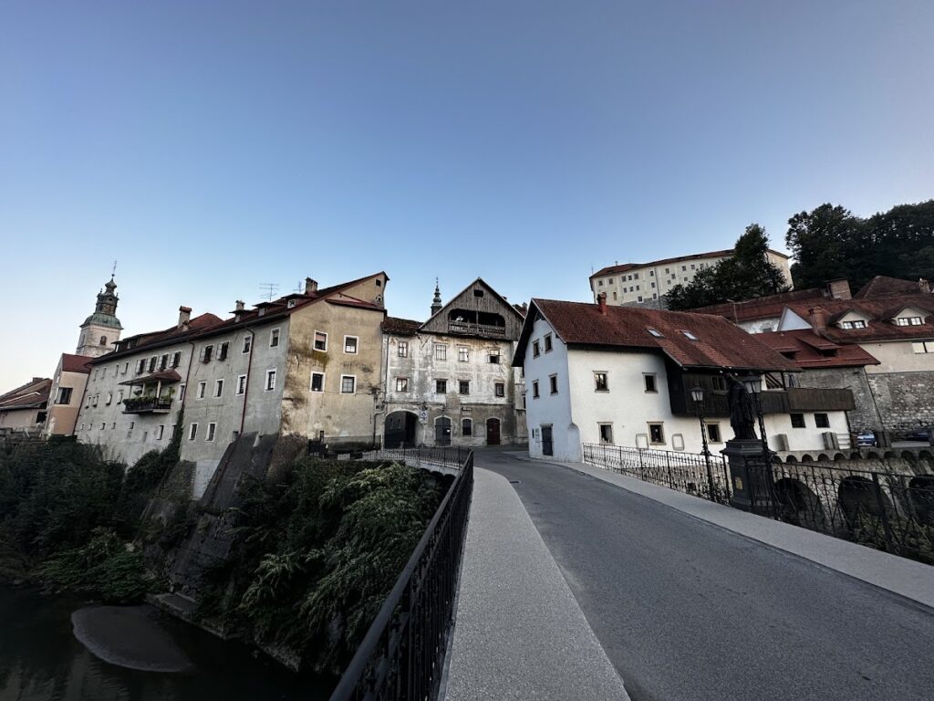 Capuchin Bridge: Medieval Stone Crossing in Škofja Loka, Slovenia 2 Capuchin Bridge