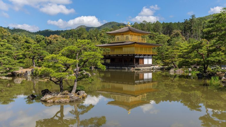 Kinkaku-ji Temple: The Golden Pavilion and Former Kitayama Residence in Kyoto