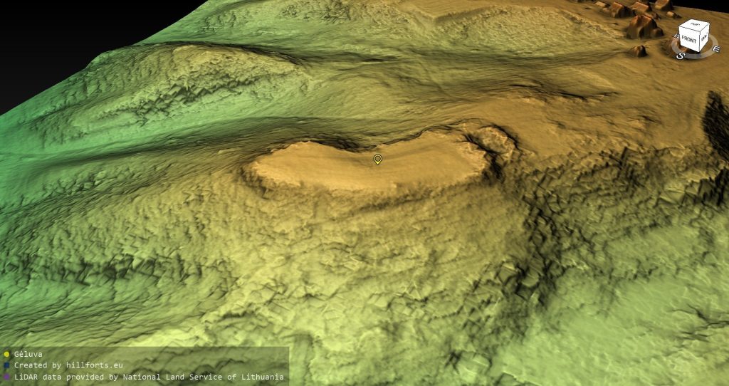 Gėluva Hillfort: A Fortified Stronghold in Lithuania 3 Gėluva hillfort