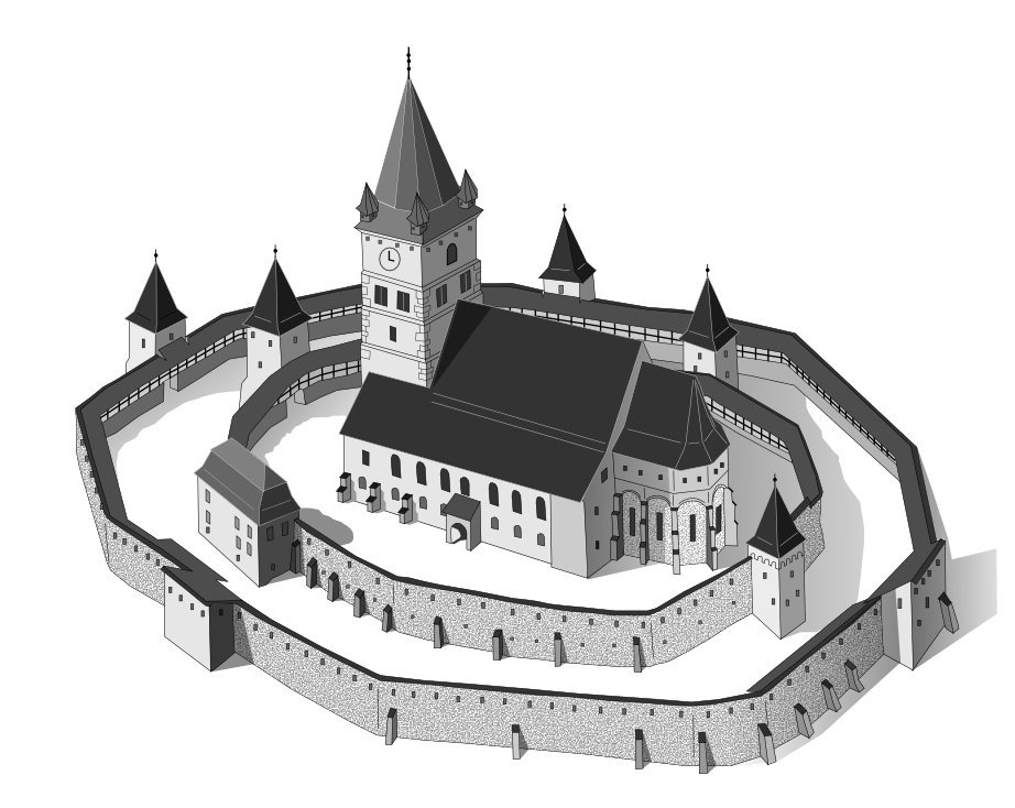 Fortified Church in Cincu, Brașov: A Medieval Saxon Church and Defensive Enclosure 2 Fortified church in Cincu, Brașov