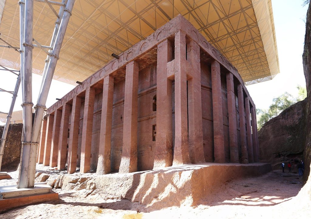 Biete Medhane Alem: A Rock-Hewn Ethiopian Orthodox Church in Lalibela 1 Biete Medhani Alem