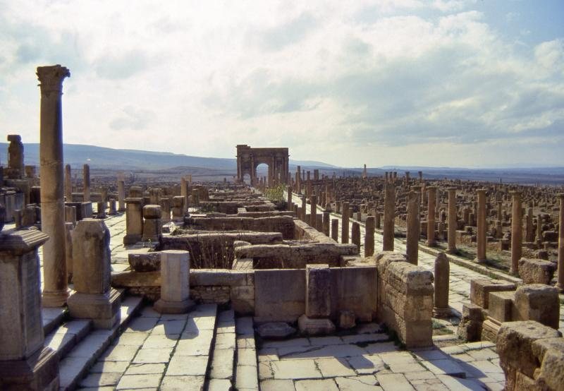 Arch of Trajan: Roman Triumphal Gateway at Timgad, Algeria 3 Arch of Trajan