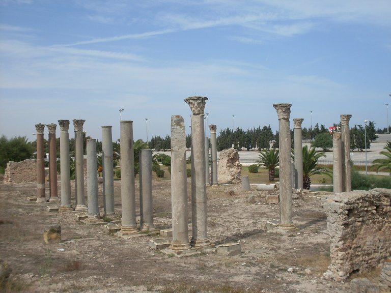 Building with Columns of Carthage: A Roman-Period Ruin