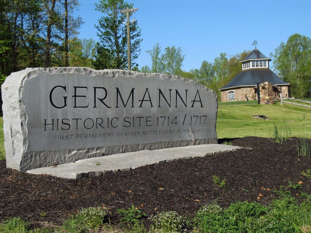 Germanna: An Early German Colonial Settlement in Virginia 1 Germanna