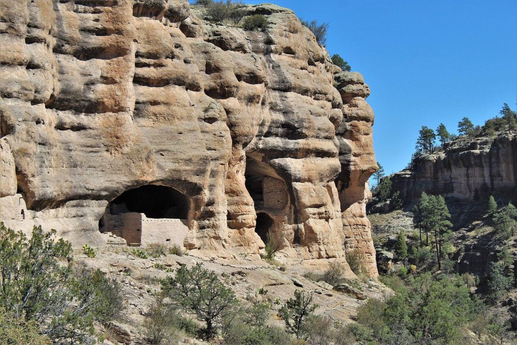 Gila Cliff Dwellings National Monument: Mogollon Cliff Dwellings in New Mexico 2 Gila Cliff Dwellings National Monument