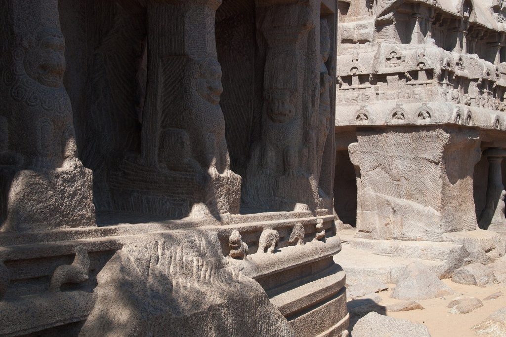 Pancha Rathas: Pallava Monolithic Temple Models at Mahabalipuram 3 Pancha Rathas