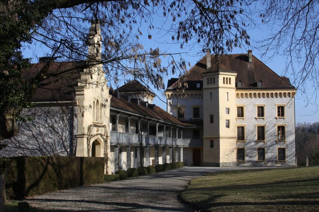 Manoir de Praroman puis Château d’Alexis de Zurich, avec jardin paysage